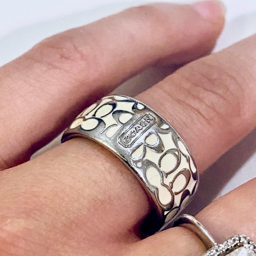 Coach Miranda Signature Enamel Ring